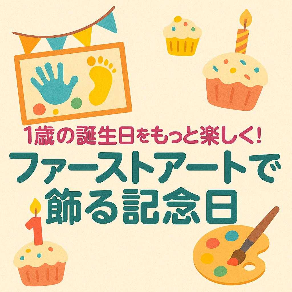 1歳の誕生日をもっと楽しく！ファーストアートで飾る記念日