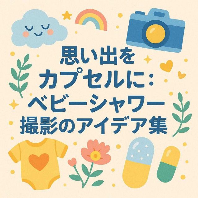 思い出をカプセルに：ベビーシャワー撮影のアイデア集