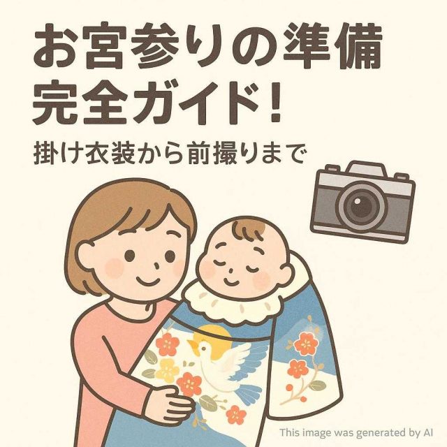 お宮参りの準備完全ガイド！掛け衣装から前撮りまで