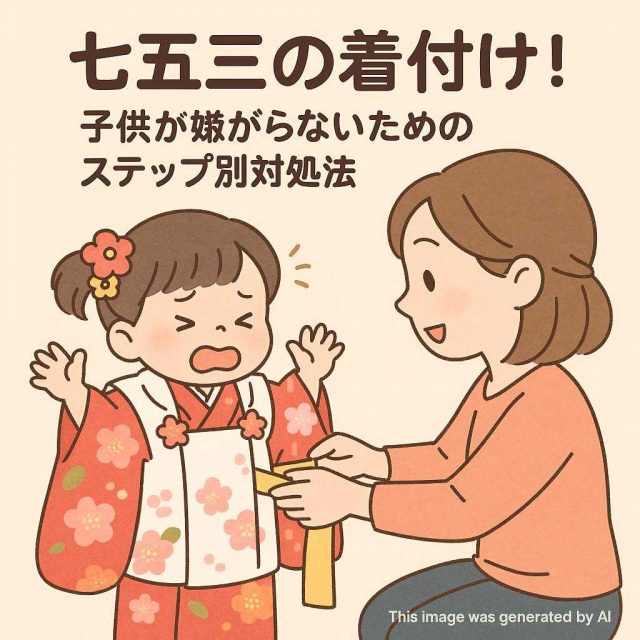 七五三の着付け！子供が嫌がらないためのステップ別対処法