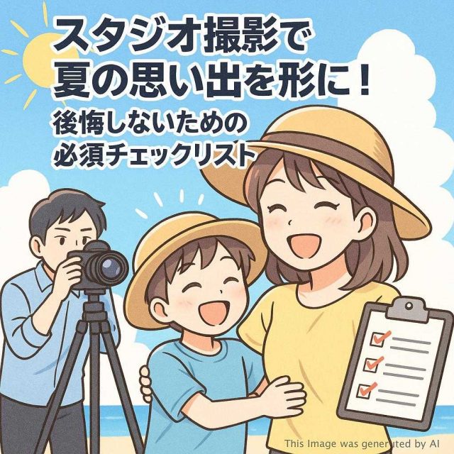 スタジオ撮影で夏の思い出を形に！後悔しないための必須チェックリスト