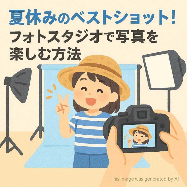 夏休みのベストショット！フォトスタジオで写真を楽しむ方法