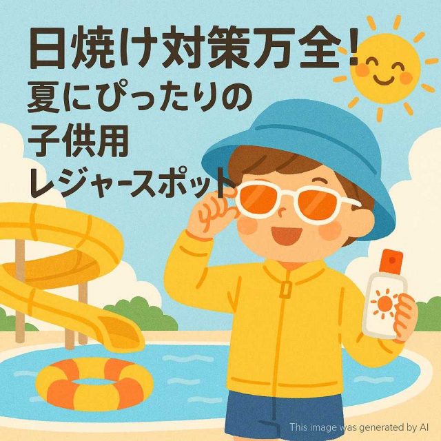 日焼け対策万全！夏にぴったりの子供用レジャースポット