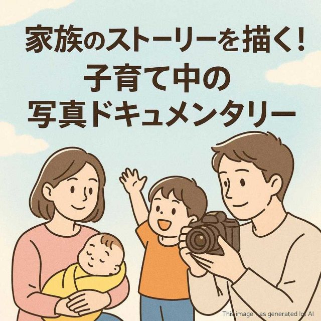 家族のストーリーを描く！子育て中の写真ドキュメンタリー