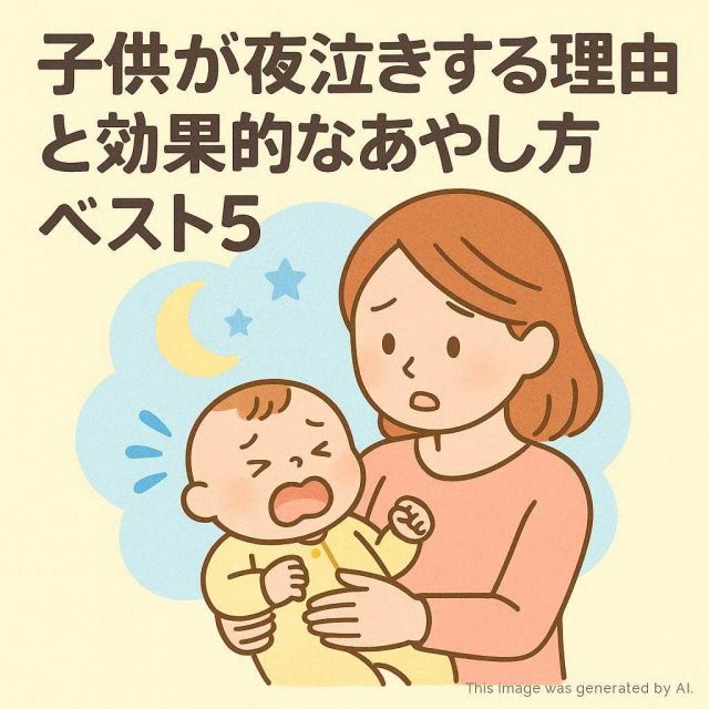 子供が夜泣きする理由と効果的なあやし方ベスト5