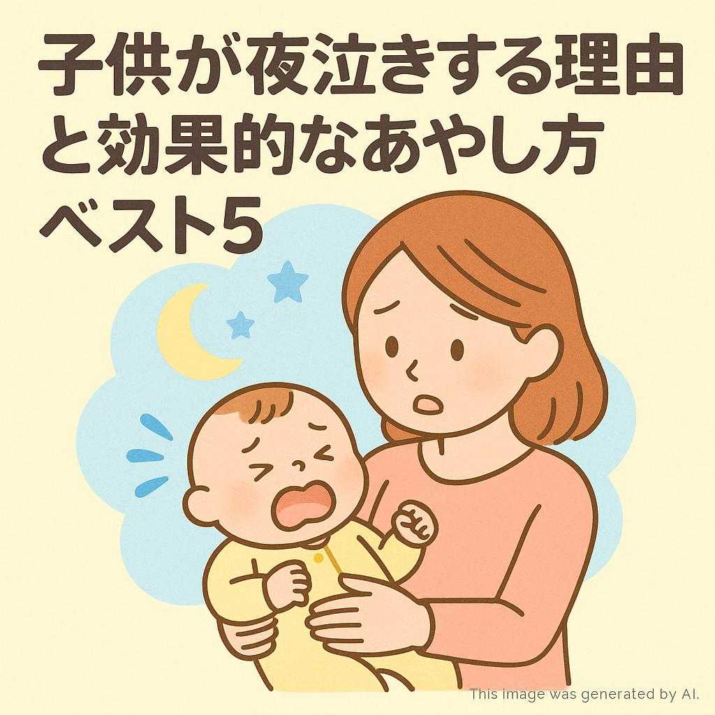 子供が夜泣きする理由と効果的なあやし方ベスト5