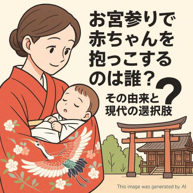 お宮参りで赤ちゃんを抱っこするのは誰？その由来と現代の選択肢