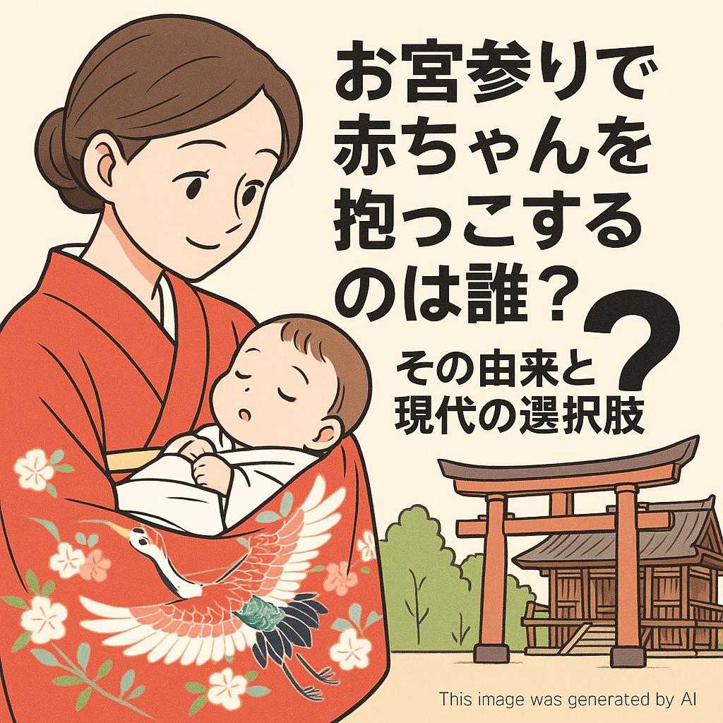 お宮参りで赤ちゃんを抱っこするのは誰？その由来と現代の選択肢
