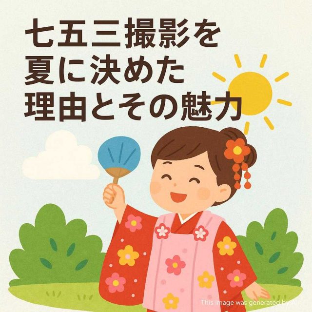 七五三撮影を夏に決めた理由とその魅力
