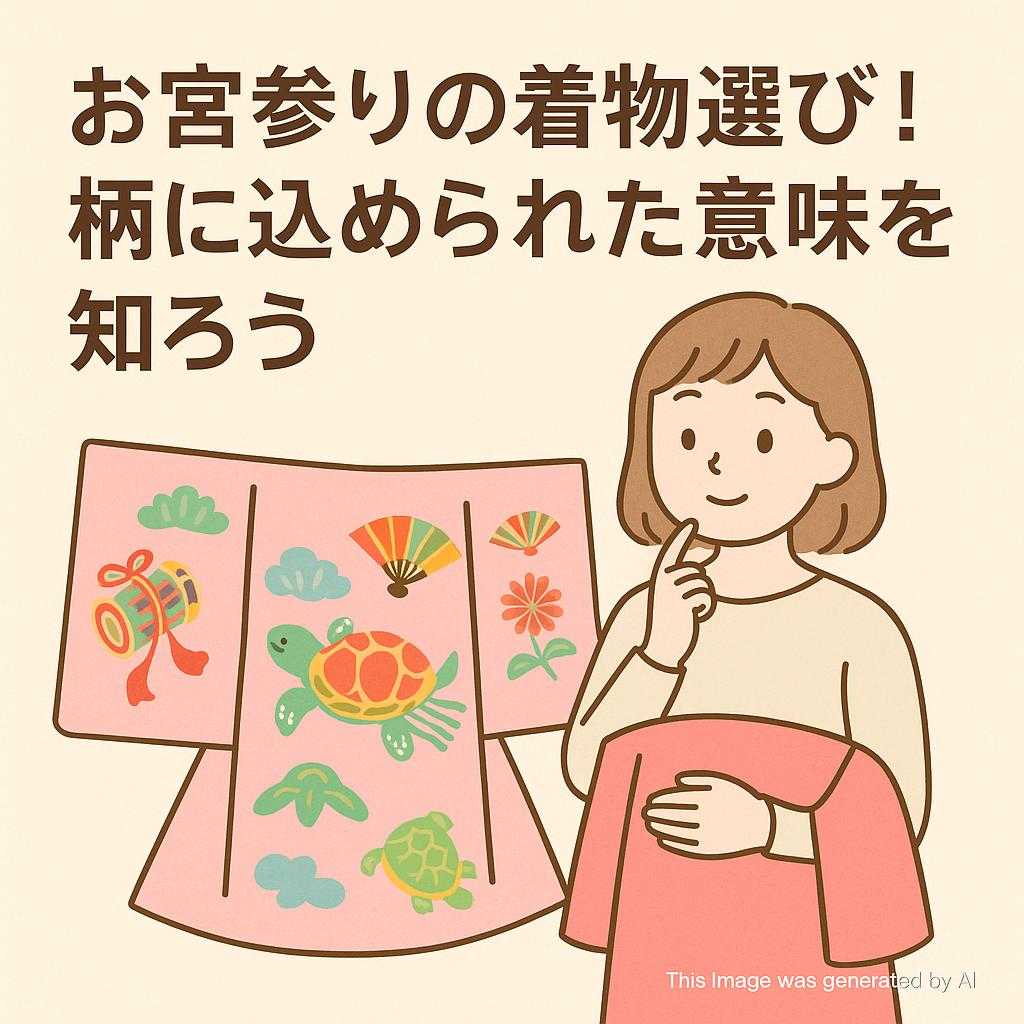 お宮参りの着物選び！柄に込められた意味を知ろう