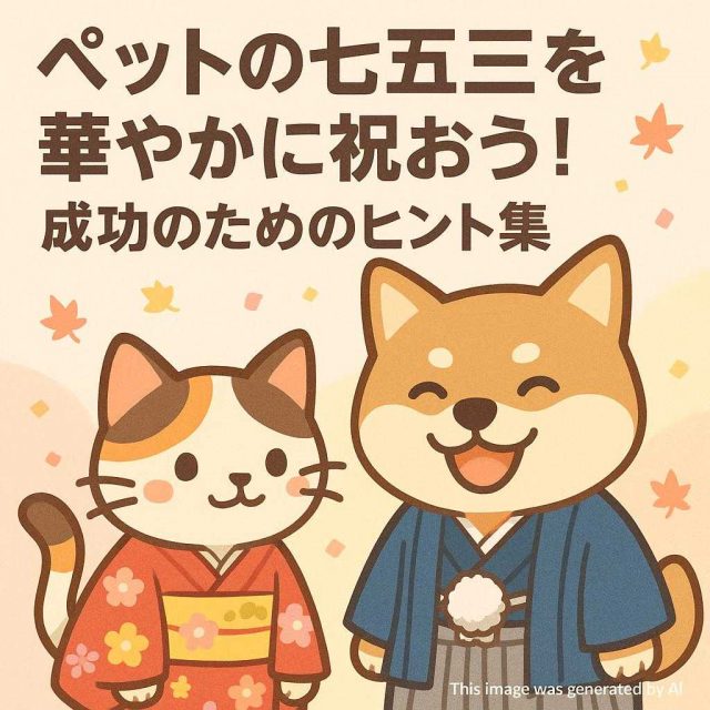 ペットの七五三を華やかに祝おう！成功のためのヒント集