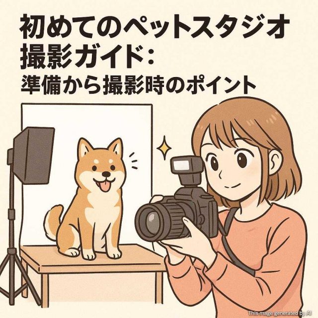 初めてのペットスタジオ撮影ガイド：準備から撮影時のポイント
