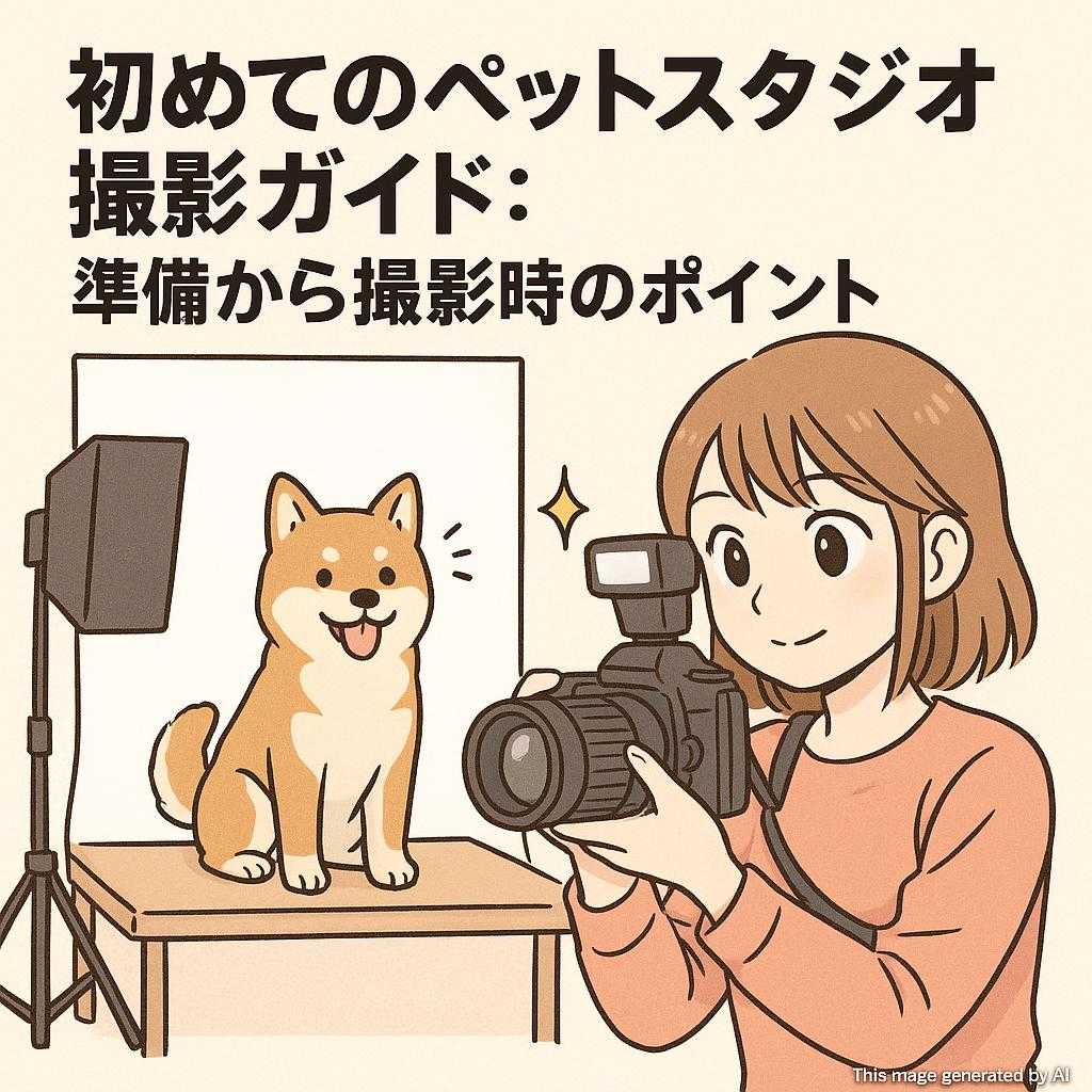初めてのペットスタジオ撮影ガイド：準備から撮影時のポイント