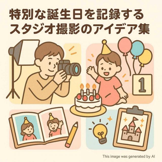 特別な誕生日を記録するスタジオ撮影のアイデア集