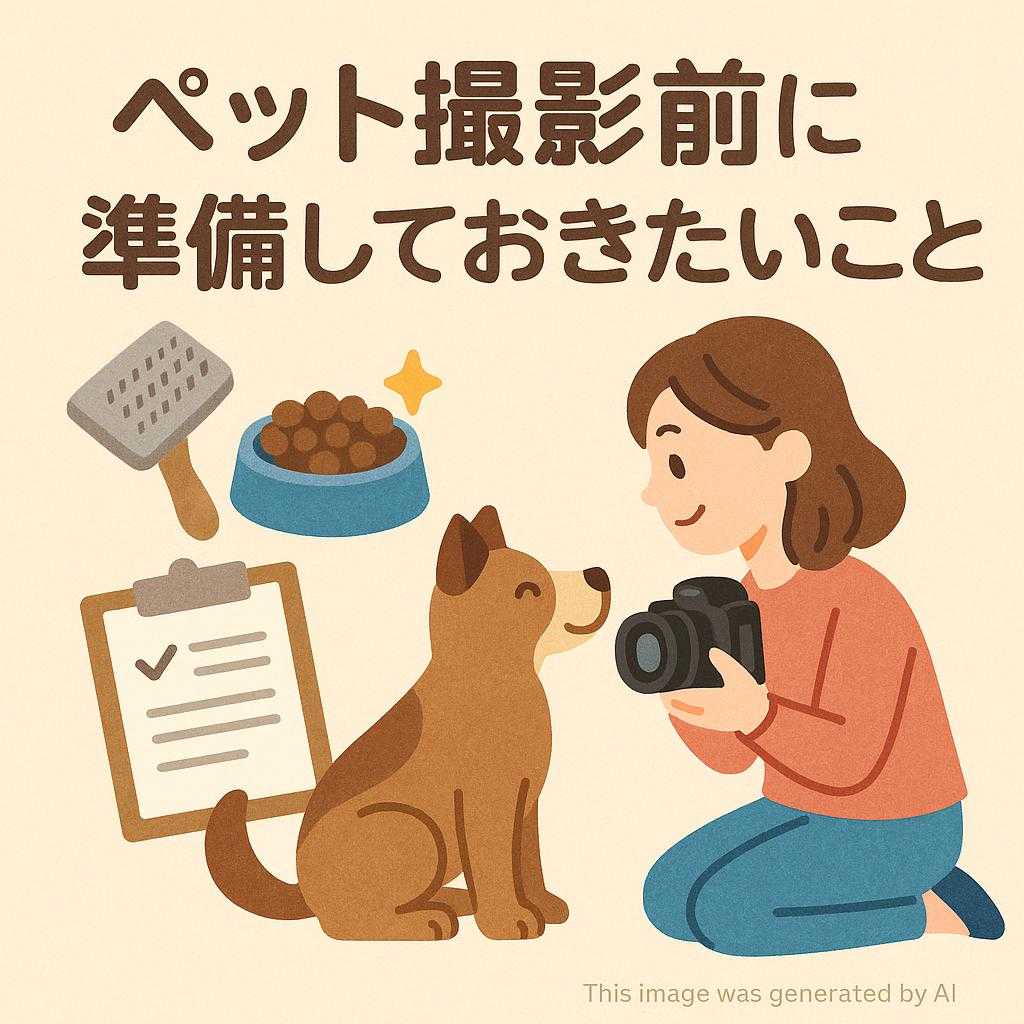 ペット撮影前に準備しておきたいこと