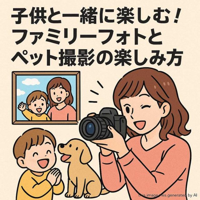子供と一緒に楽しむ！ファミリーフォトとペット撮影の楽しみ方