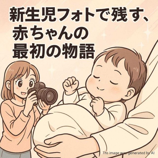 新生児フォトで残す、赤ちゃんの最初の物語