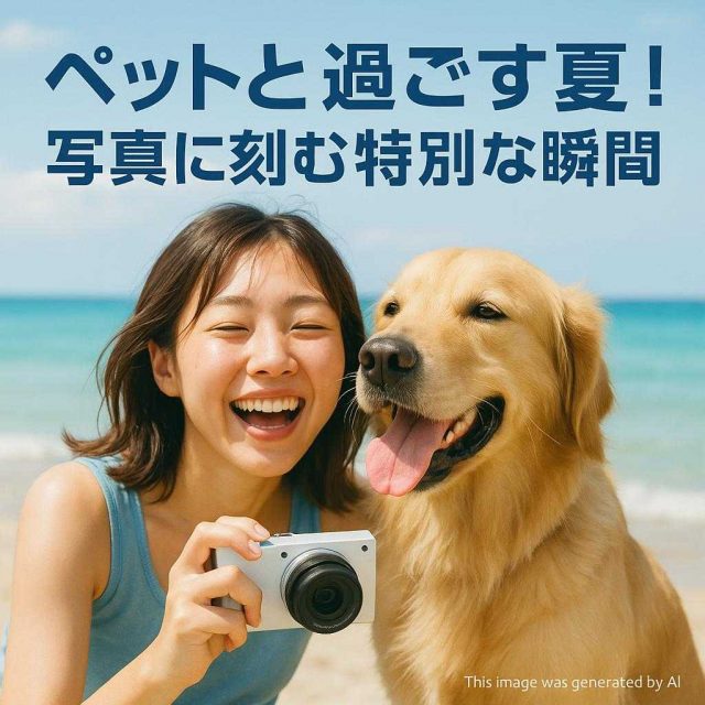 ペットと過ごす夏！写真に刻む特別な瞬間