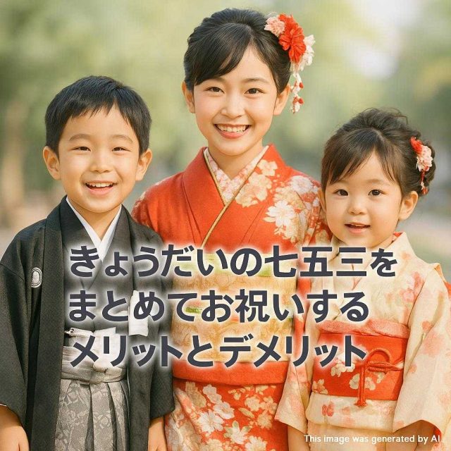 きょうだいの七五三をまとめてお祝いするメリットとデメリット