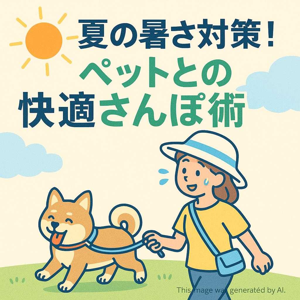 夏の暑さ対策！ペットとの快適さんぽ術