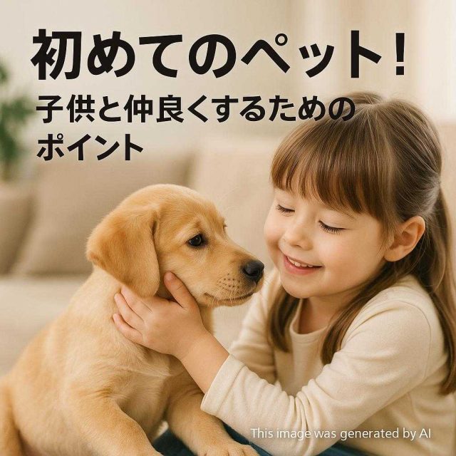 初めてのペット！子供と仲良くするためのポイント