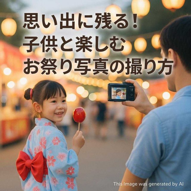 思い出に残る！子供と楽しむお祭り写真の撮り方