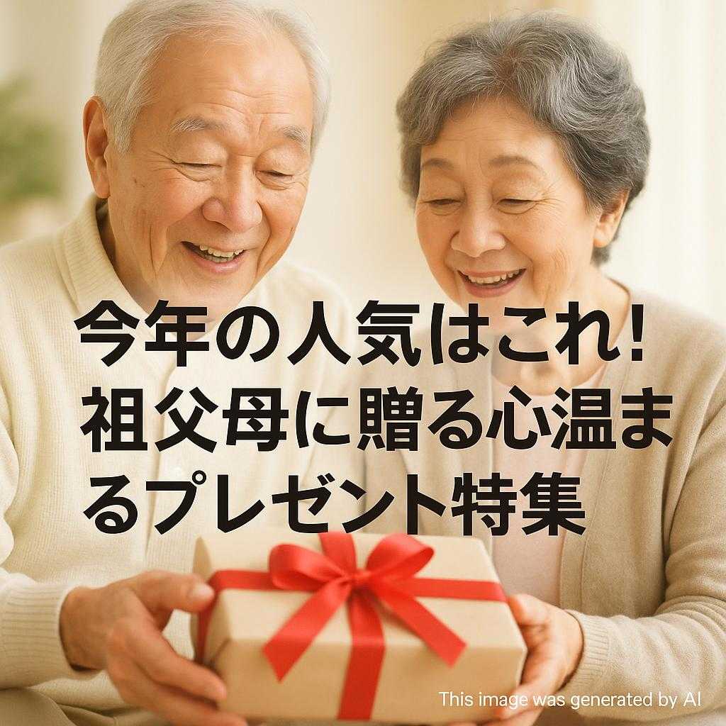今年の人気はこれ！祖父母に贈る心温まるプレゼント特集