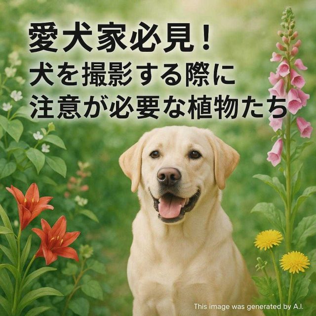 愛犬家必見！犬を撮影する際に注意が必要な植物たち