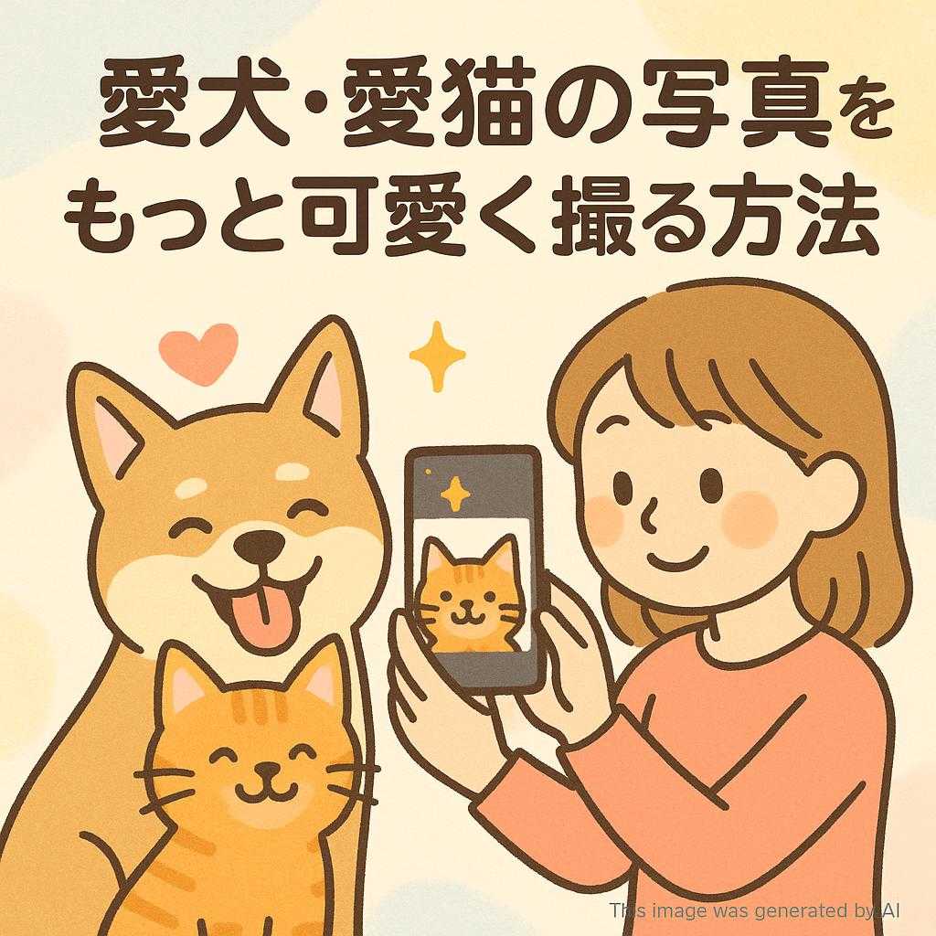 愛犬・愛猫の写真をもっと可愛く撮る方法