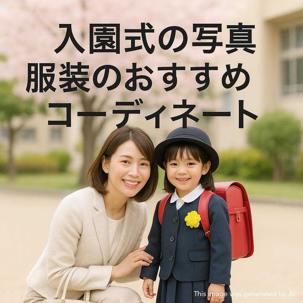 入園式の写真、服装のおすすめコーディネート
