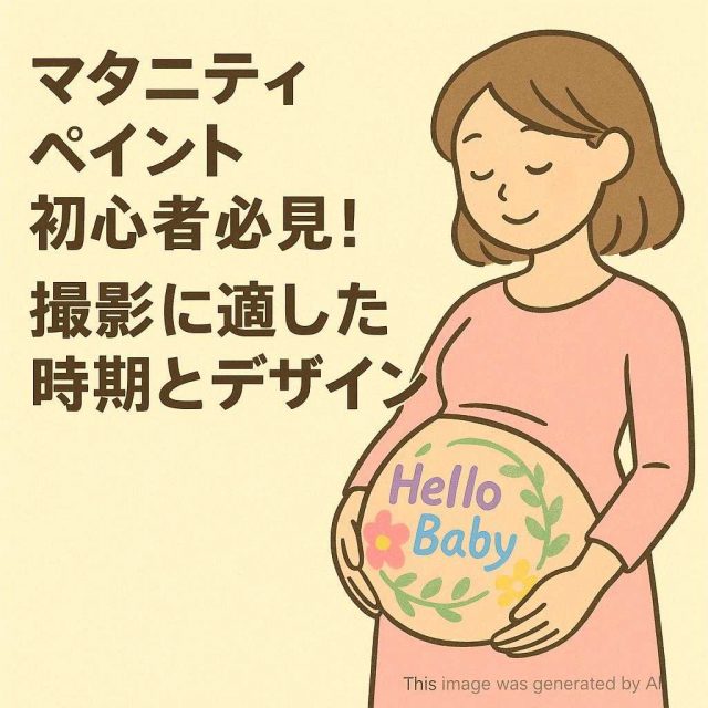 マタニティペイント初心者必見！～撮影に適した時期とデザイン～