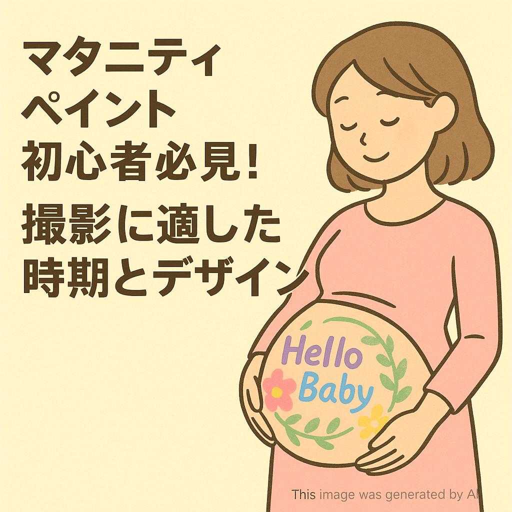 マタニティペイント初心者必見！撮影に適した時期とデザイン