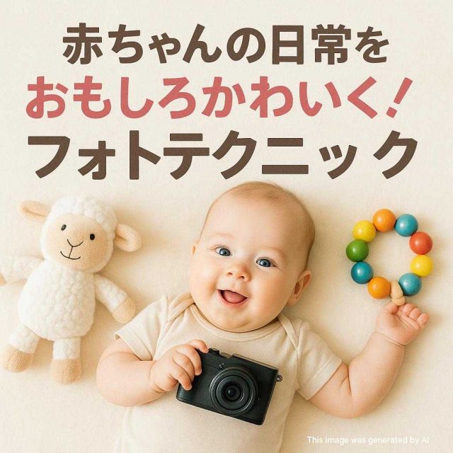 赤ちゃんの日常をおもしろかわいく！フォトテクニック