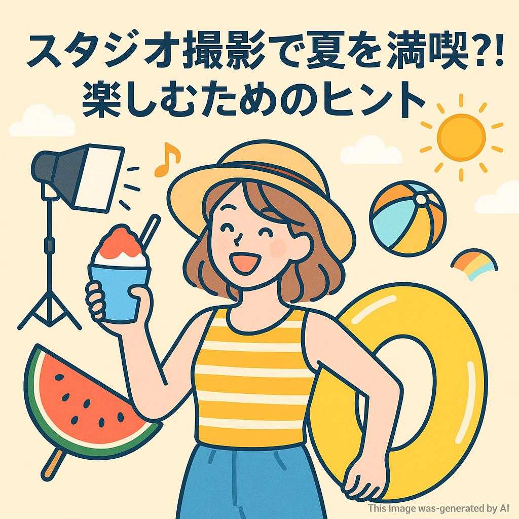 スタジオ撮影で夏を満喫?! 楽しむためのヒント