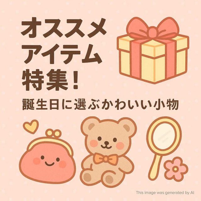オススメアイテム特集！誕生日に選ぶかわいい小物