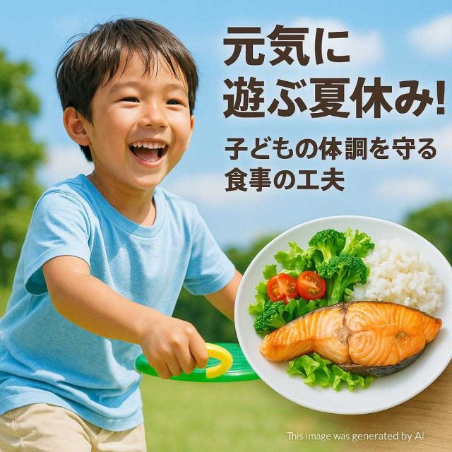 元気に遊ぶ夏休み！子どもの体調を守る食事の工夫