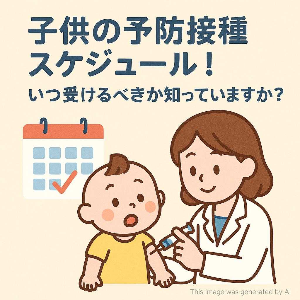 子供の予防接種スケジュール！ いつ受けるべきか知っていますか