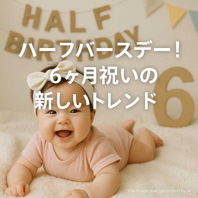 ハーフバースデー！6ヶ月祝いの新しいトレンド