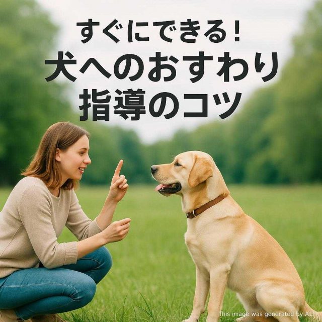 すぐにできる！犬へのおすわり指導のコツ