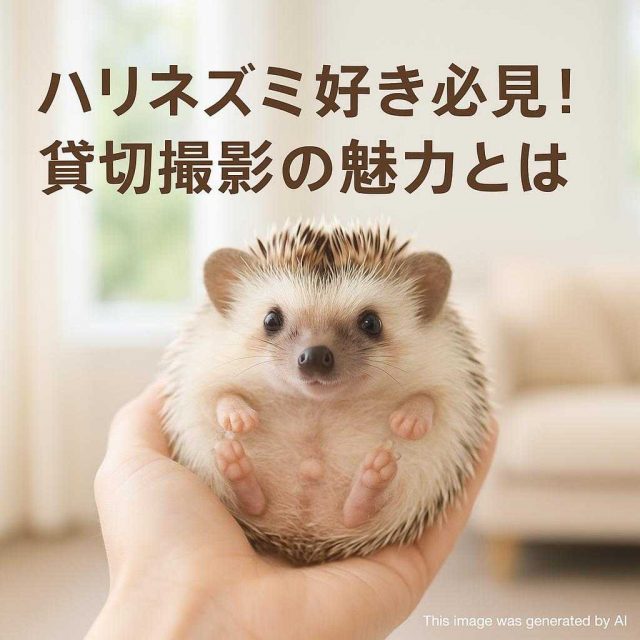 ハリネズミ好き必見！貸切撮影の魅力とは