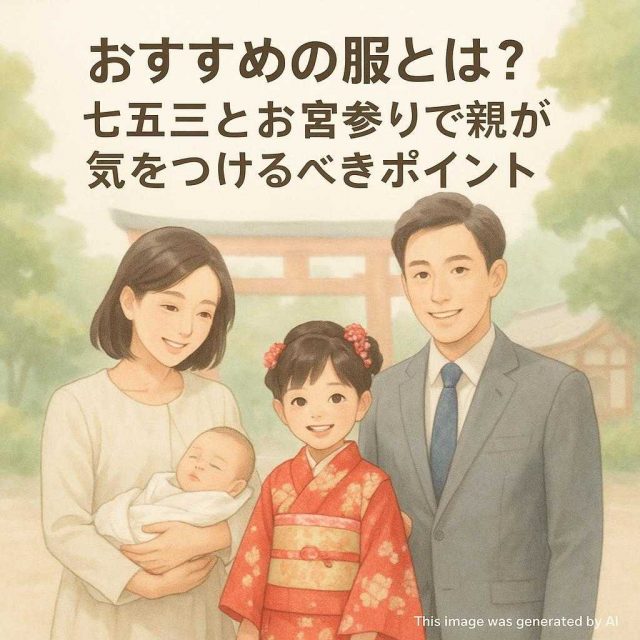 おすすめの服とは？七五三とお宮参りで親が気をつけるべきポイント