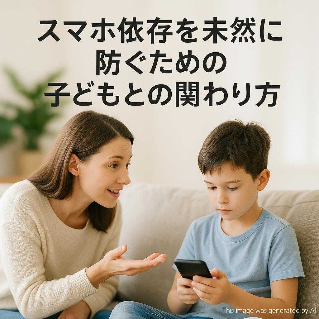 スマホ依存を未然に防ぐための子どもとの関わり方
