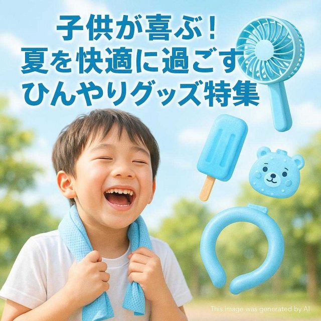 子供が喜ぶ！夏を快適に過ごすひんやりグッズ特集