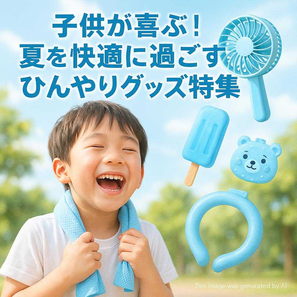 子供が喜ぶ！夏を快適に過ごすひんやりグッズ特集