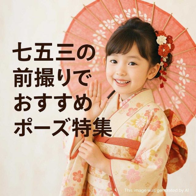 七五三の前撮りでおすすめのポーズ特集