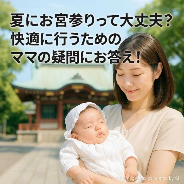 夏にお宮参りって大丈夫？快適に行うためのママの疑問にお答え！
