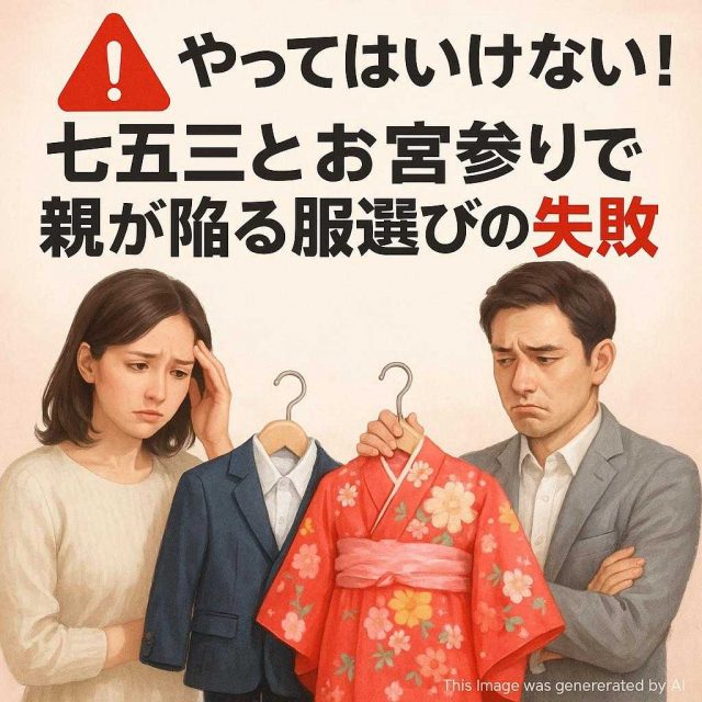 やってはいけない！七五三とお宮参りで親が陥る服選びの失敗