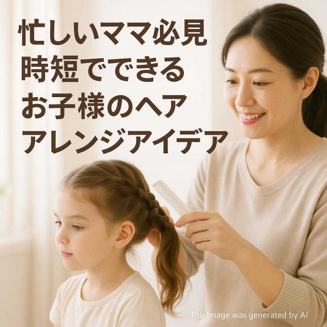 忙しいママ必見・時短でできるお子様のヘアアレンジアイデア
