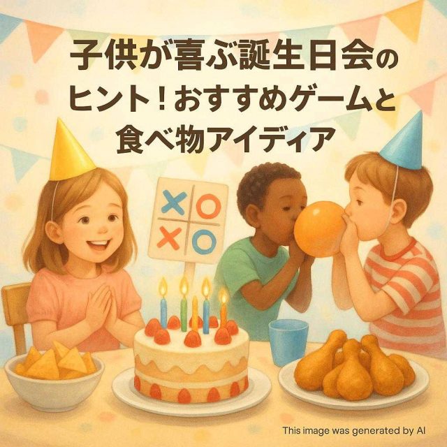 子供が喜ぶ誕生日会のヒント！おすすめゲームと食べ物アイディア