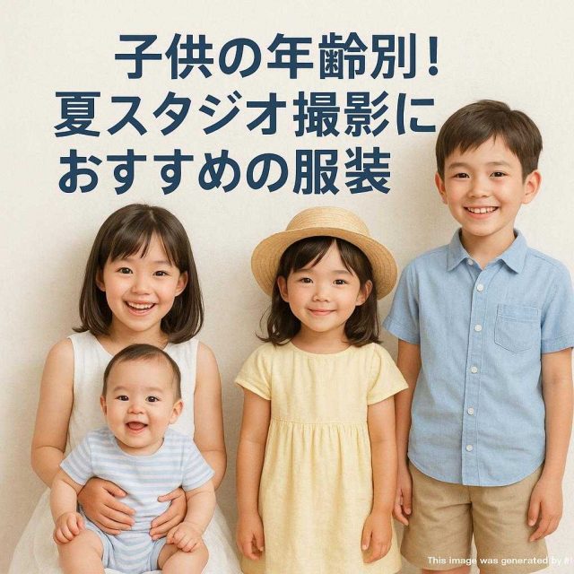 子供の年齢別! 夏スタジオ撮影におすすめの服装